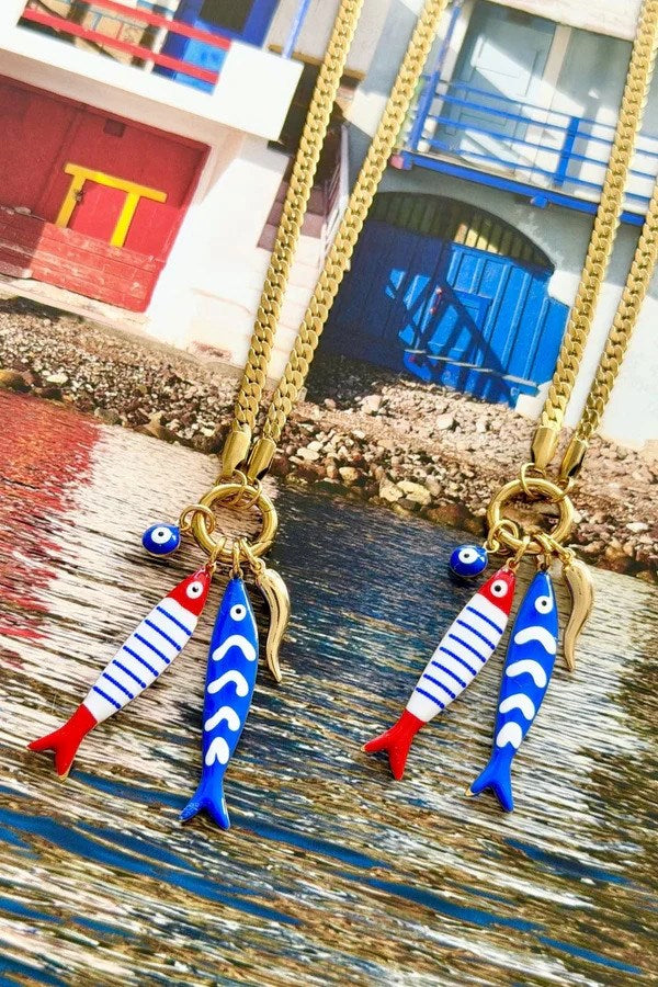 Image of Necklaces. Product name - Mykonos Treasure Necklace in Gold colour by brand - Betty Basics