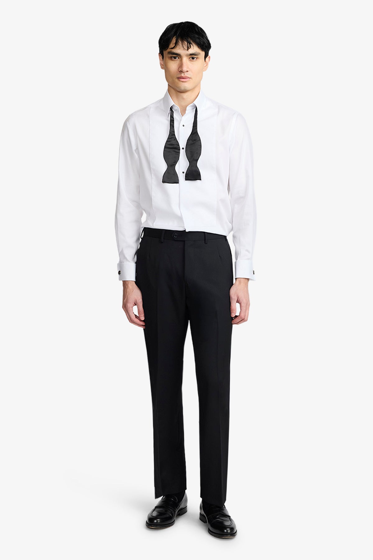 Image of Dresses. Product name - Grant White Dress Shirt in White colour by brand - Anthony Squires