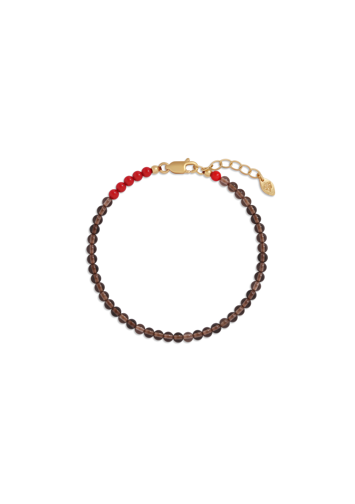Auguste The Label Amulet Gemstone Bracelet Smoky Quartz (Print)