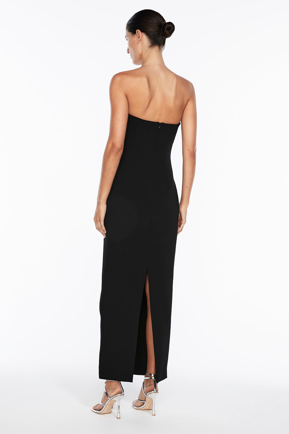 Fast Forward Strapless Dress (Black)