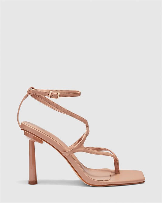 Image of Sandals. Product name - Zaira Women's Fast Fashion Buff Novo Sandals in Buff colour by brand - NOVO
