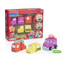 Image of Toy Cars. Product name - CoComelon Build & Sound Vehicles in colour by brand - Cocomelon
