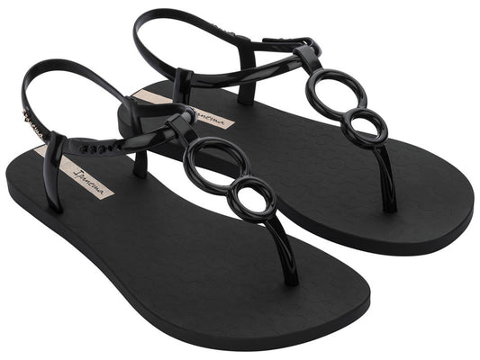 Image of Sandals. Product name - Class Easy Women's Ipanema BLACK GRENDENE in Black colour by brand - IPANEMA