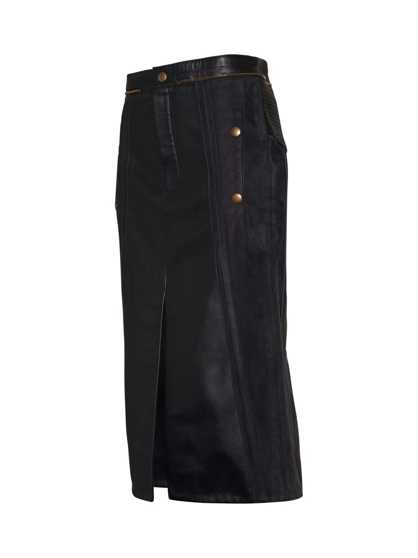 CHLOE Leather Skirt (Black)