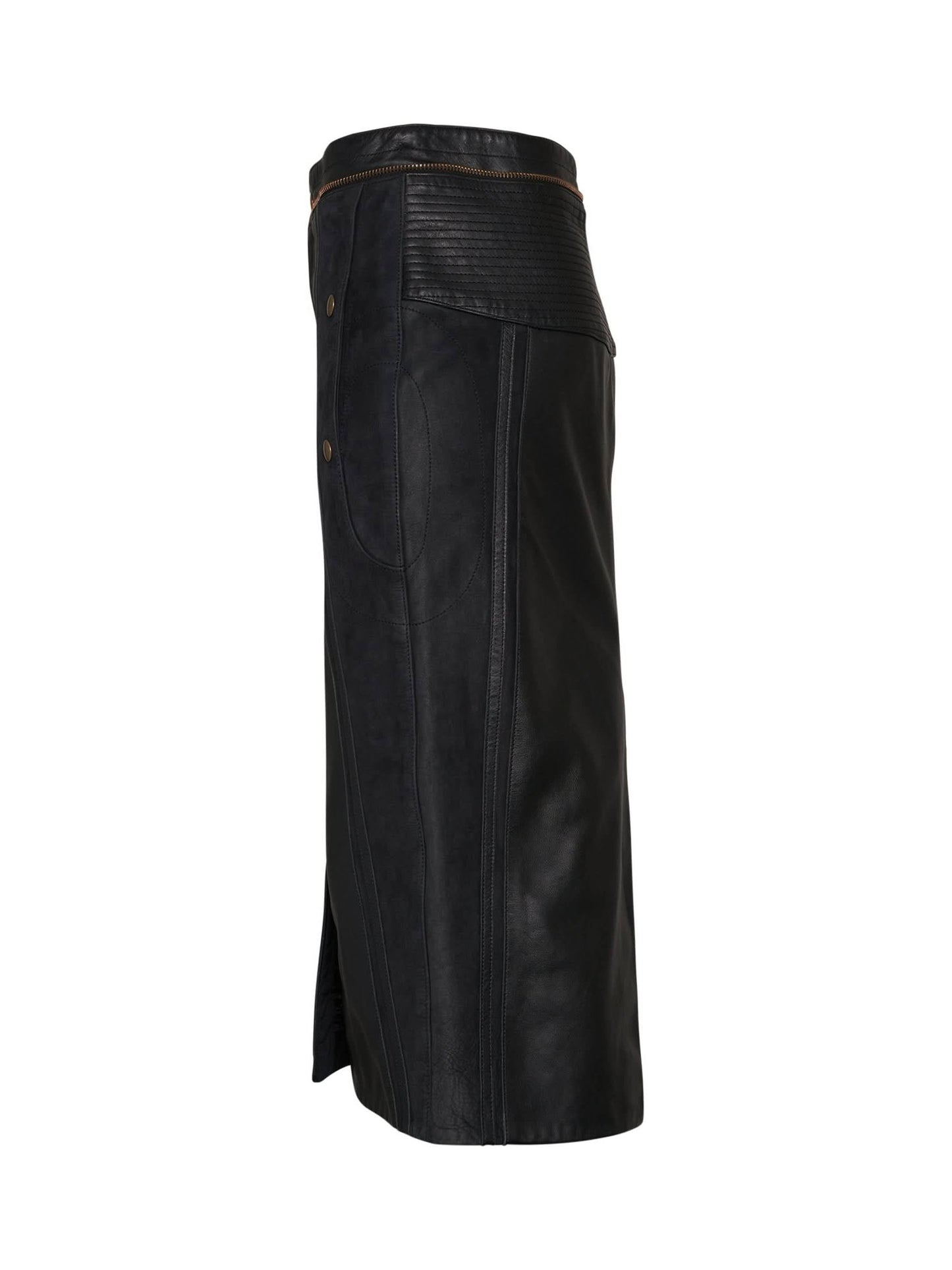 CHLOE Leather Skirt (Black)