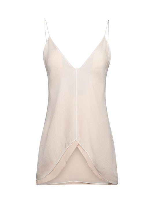 Image of Blouses. Productname: CHLOE Thin Strap Camisole in Cream colour by brand - CHLOE
