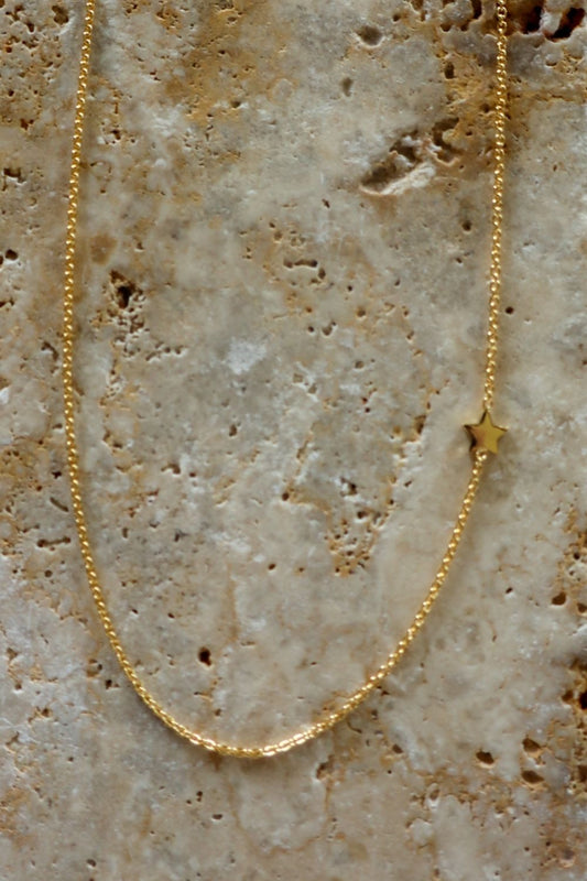 Image of Necklaces. Productname: Star Necklace Gold in Gold colour by brand - Kabana