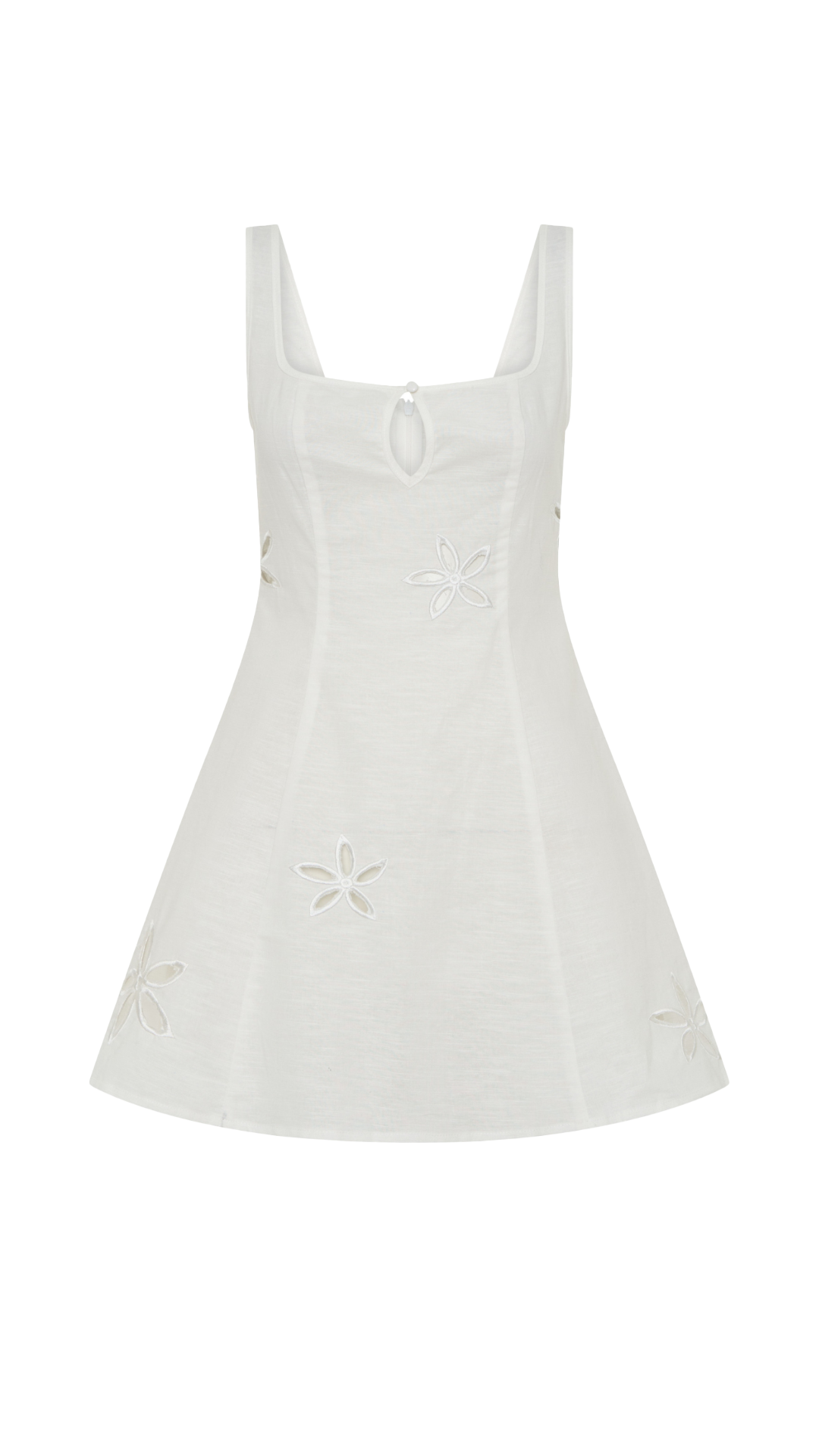 SNDYS FLORA MINI DRESS (White)