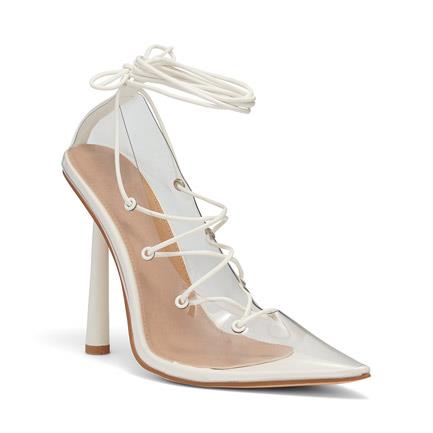 Image of Sandals. Product name - Zylvia Women's Fast Fashion WHITE Novo Sandals in White colour by brand - NOVO