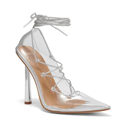 Image of Sandals. Product name - Zylvia Women's Fast Fashion SILVER Novo Sandals in Silver colour by brand - NOVO