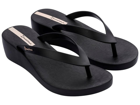 Image of Sandals. Product name - Anabela Fem Women's Ipanema BLACK GRENDENE in Black colour by brand - IPANEMA