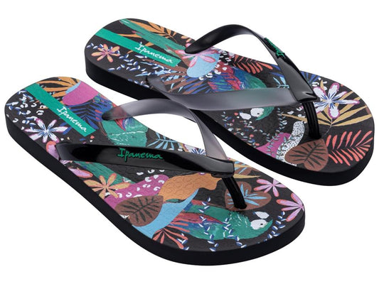 Image of Sandals. Product name - Chic Fem Women's Ipanema BLACK GRENDENE in Black colour by brand - IPANEMA