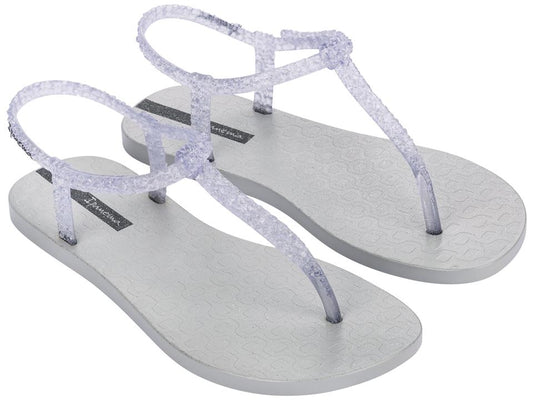 Image of Sandals. Product name - Class Glitz Fem Women's Ipanema SILVER GLITTER GRENDENE in Silver Glitter colour by brand - IPANEMA