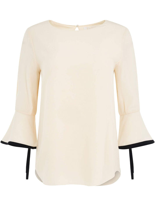 Image of a model wearing Tops. Productname: CHLOE Top in Pearls colour by brand - CHLOE