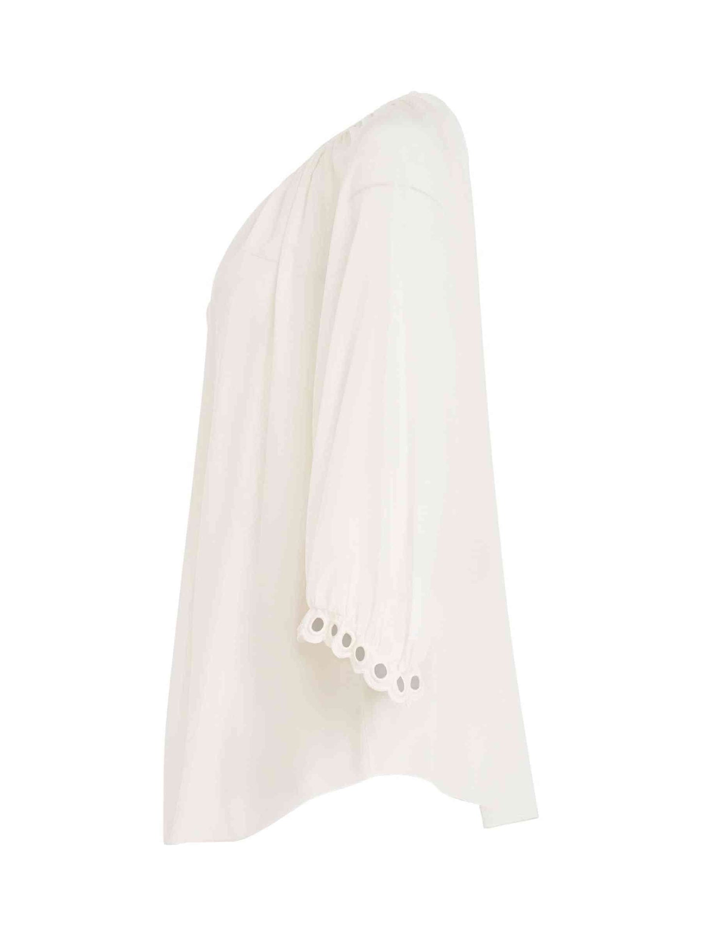 CHLOE Long Sleeve Top (White)