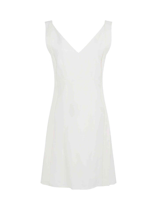 Image of a model wearing Dress. Productname: CHLOE Robe Dress in Milk colour by brand - CHLOE