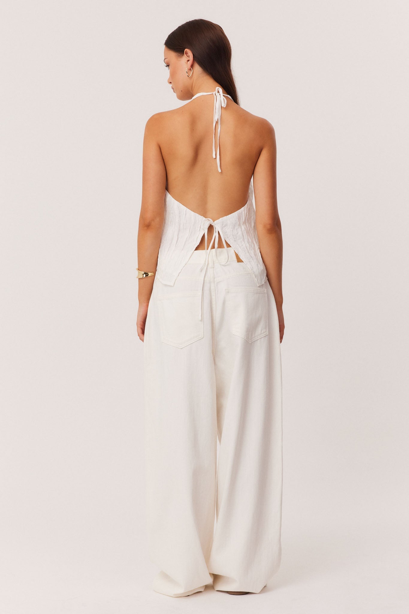 SNDYS BRANDI CRINKLE TOP (White)