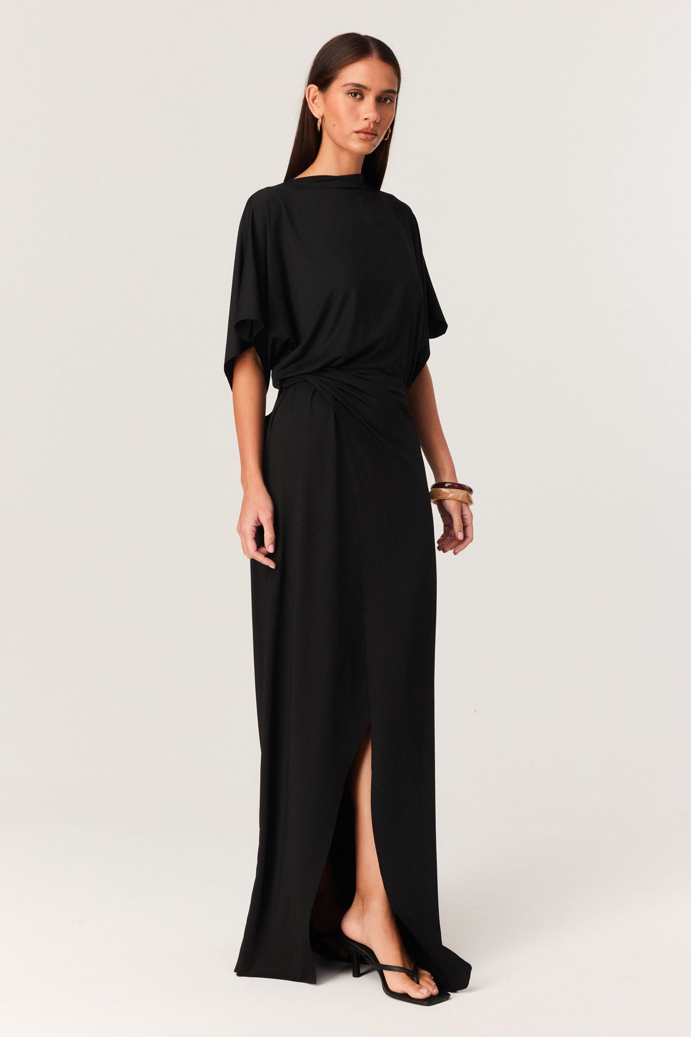 SNDYS CORA MAXI DRESS (Black)