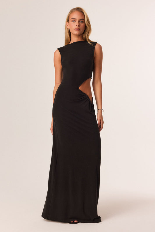 Image of Dresses. Productname: SNDYS SUSANNA MAXI DRESS in Black colour by brand - SNDYS