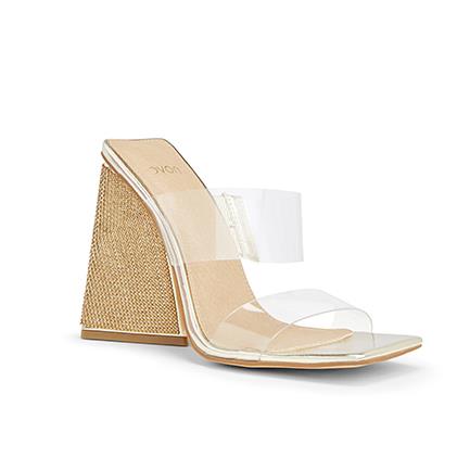 Image of Sandals. Product name - Zendo Women's Fast Fashion GOLD Novo Sandals in Gold colour by brand - NOVO