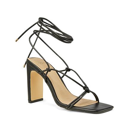 Image of Sandals. Product name - Ziva Women's Strappy High Heel BLACK Novo Sandals in Black colour by brand - NOVO