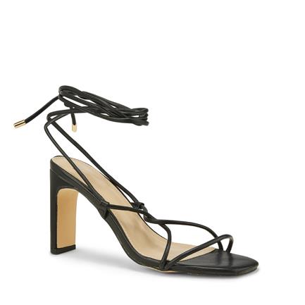 Image of Sandals. Product name - Zulema Women's Strappy High Heel BLACK Novo Sandals in Black colour by brand - NOVO