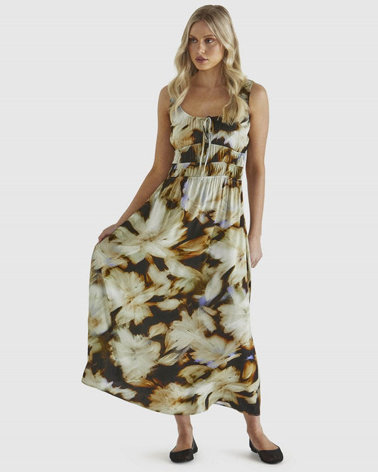 Sass Clothing Carmine Dress (Blurred Floral)
