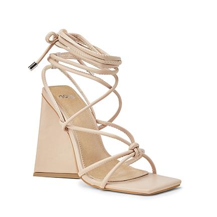 Image of Sandals. Product name - Zonal Women's Fast Fashion Nude Novo Sandals in Nude colour by brand - NOVO