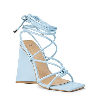 Image of Sandals. Product name - Zonal Women's Fast Fashion SOFT BLUE Novo Sandals in Soft Blue colour by brand - NOVO