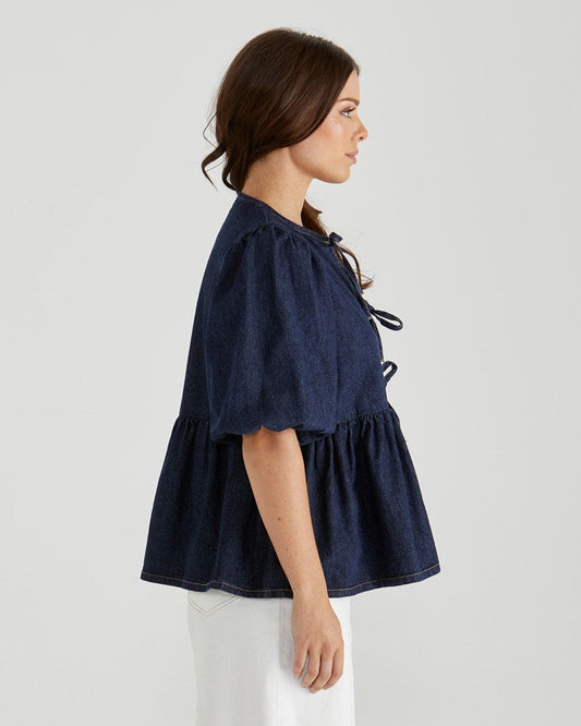 Sass Clothing Lena Top (Rinse Wash)
