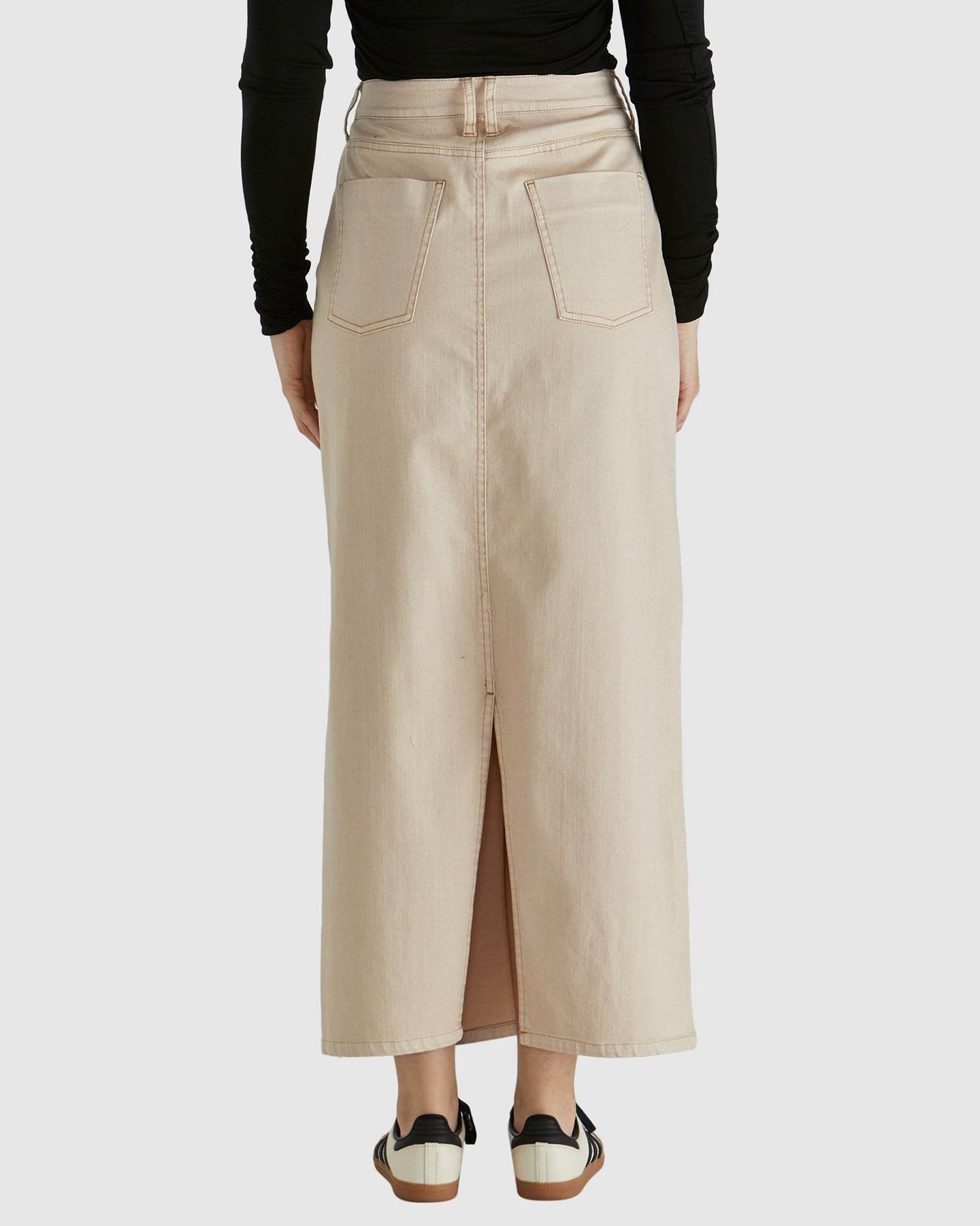 Sass Clothing Reece Skirt (Tan Wash)