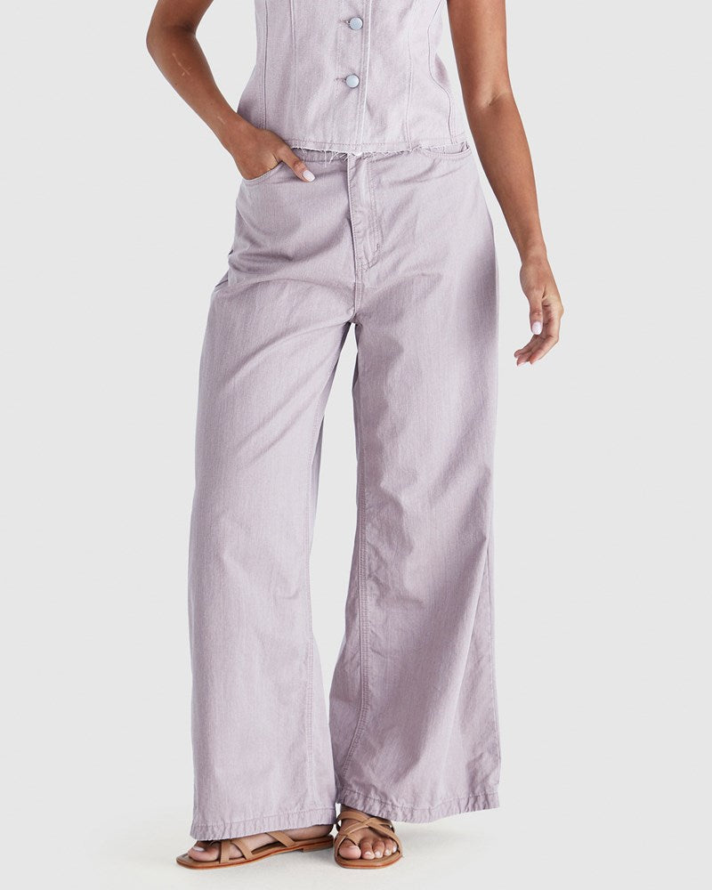Image of Jeans. Product name - Ainsley Jean Blush Denim in Blush Denim colour by brand - Sass Clothing