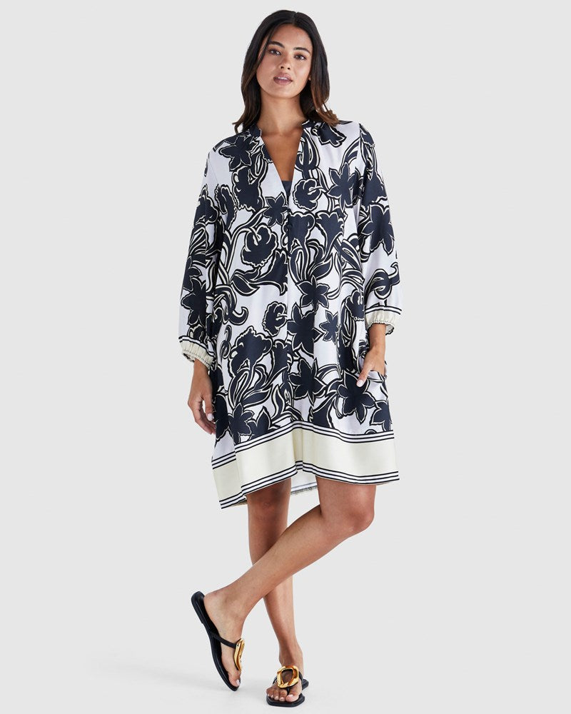Image of Dresses. Product name - Esme Dress Imprint Floral in Imprint Floral colour by brand - Sass Clothing