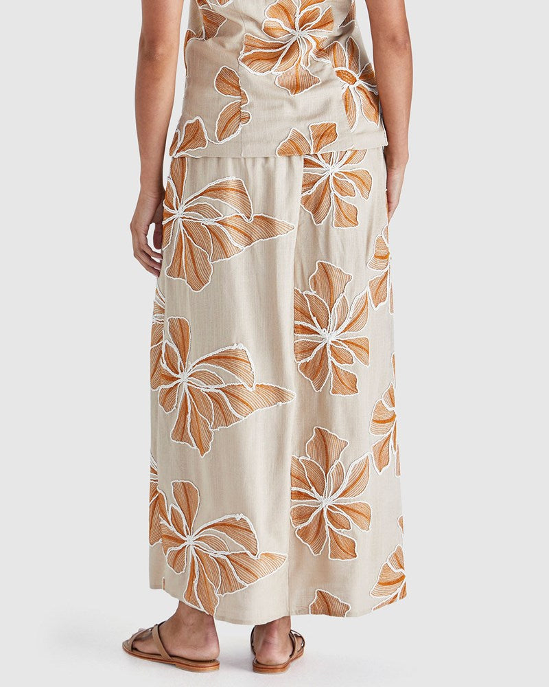 Sass Clothing Finley Skirt (Tan/Orange)