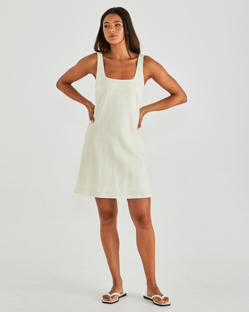 Sass Clothing Vienne Mini Shift Dress (Butter Yellow)