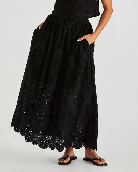 Sass Clothing Ani Full Skirt (Black)