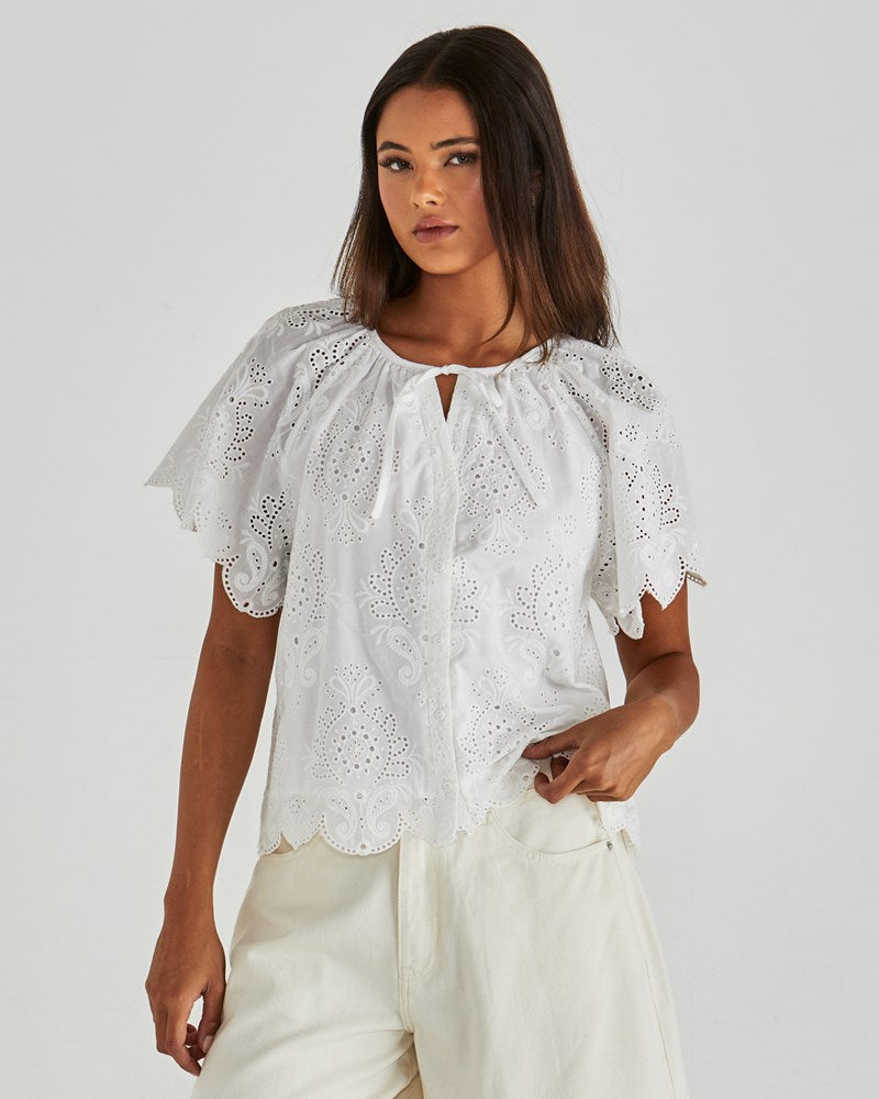 Sass Clothing Ani Blouse (White)