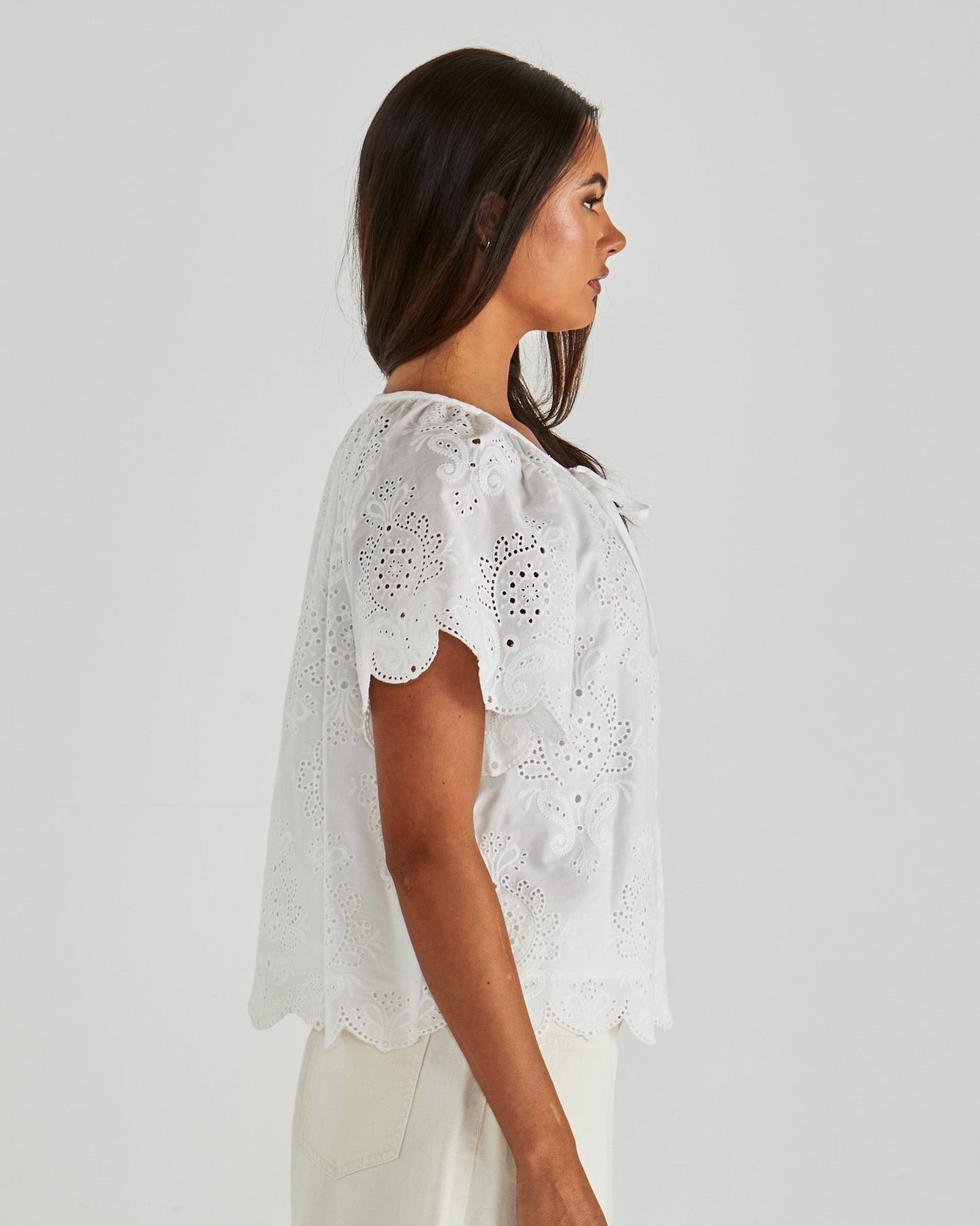 Sass Clothing Ani Blouse (White)