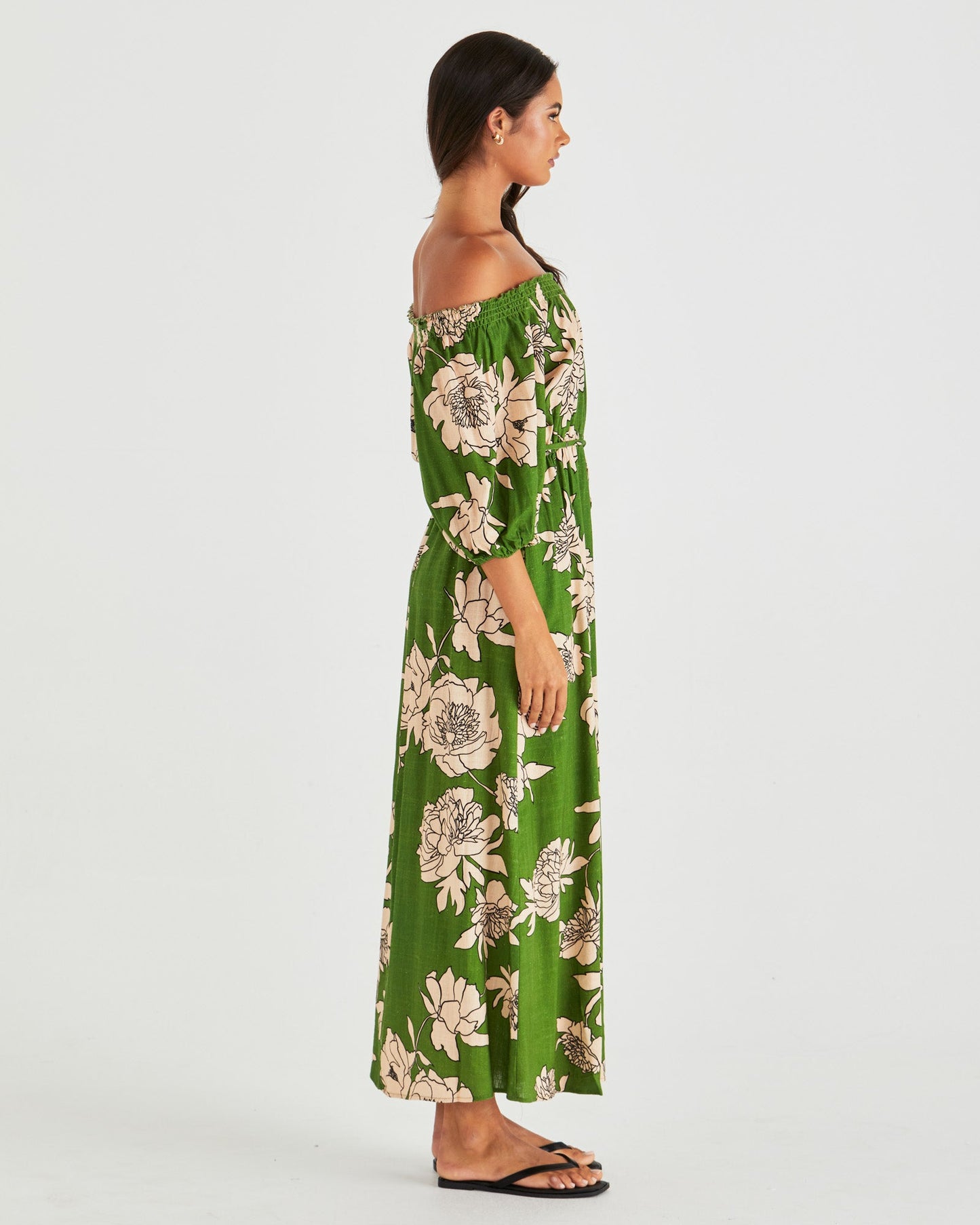 Sass Clothing Antonie Off Shoulder Dress (Moonflower)