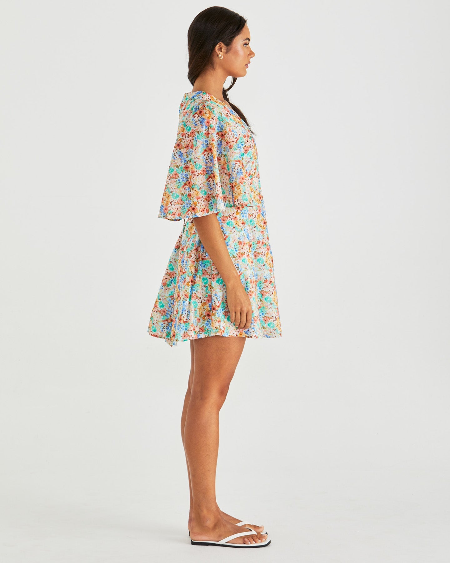 Sass Clothing Panna Kimono Sleeve Dress (Blossom)