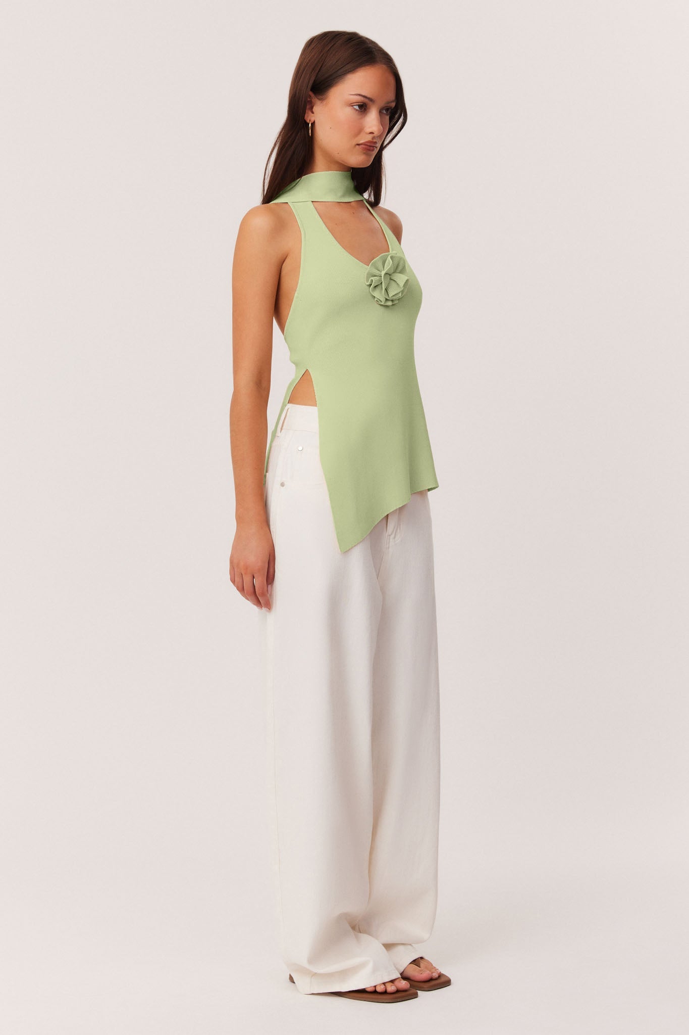 SNDYS NAIA KNIT TOP (Matcha)