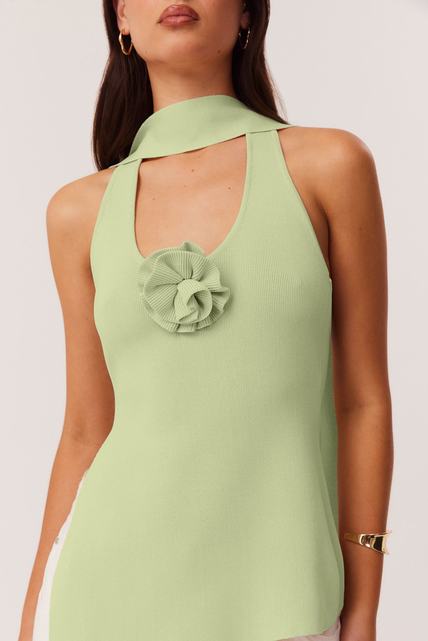 SNDYS NAIA KNIT TOP (Matcha)