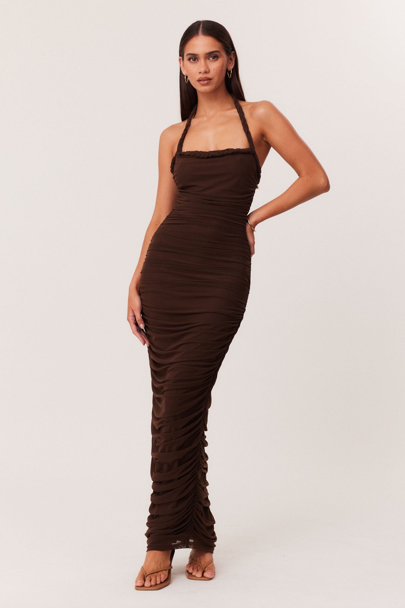 SNDYS GIANNA MAXI DRESS (Chocolate)