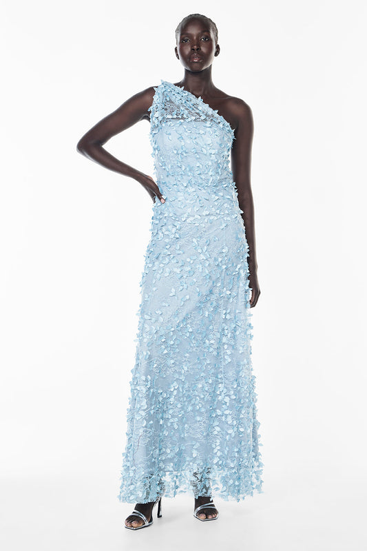 Image of Dresses. Productname: Enchantment One Shoulder Dress in DOVE BLUE colour by brand - Manning Cartell