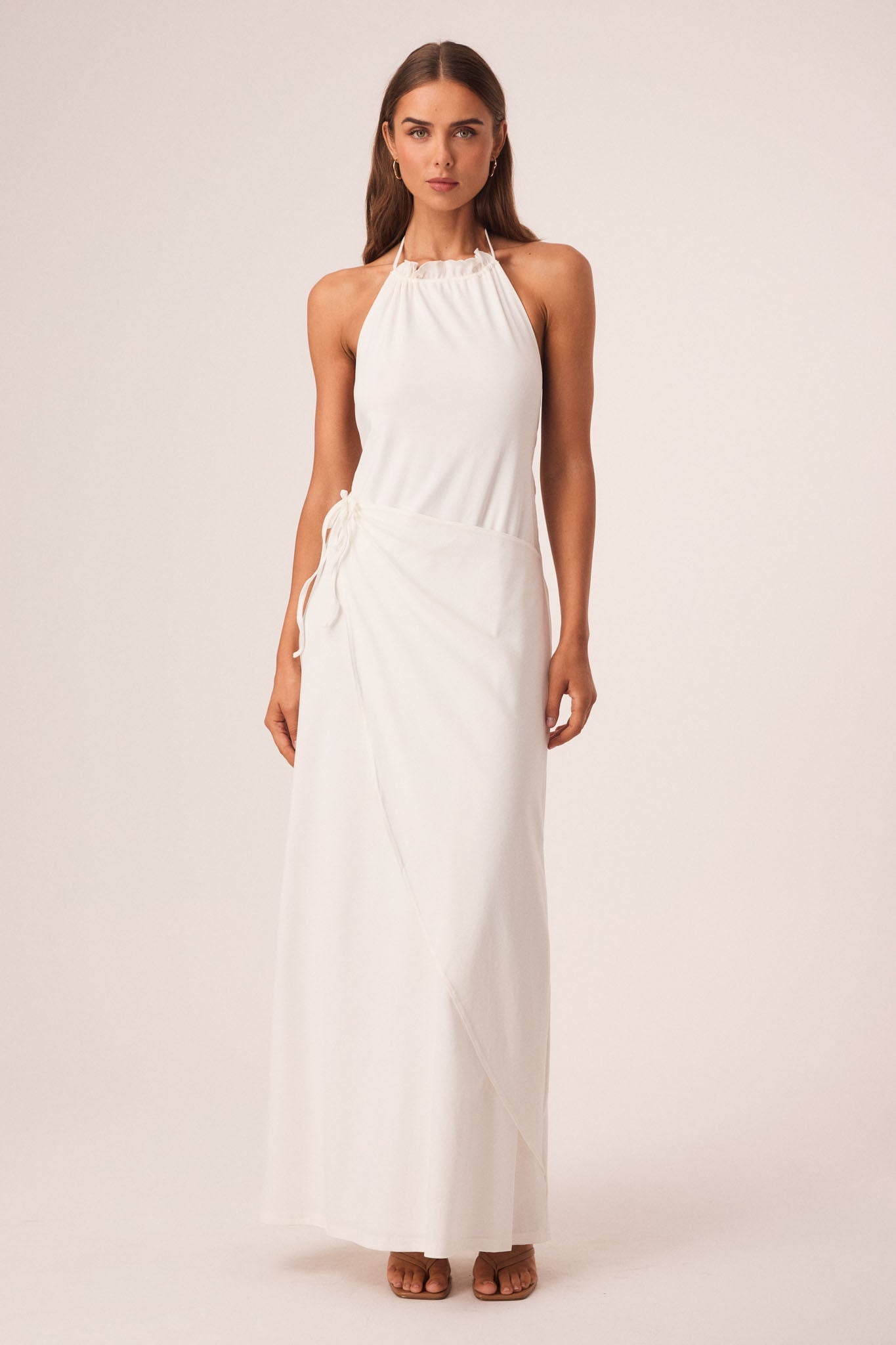 Image of Dresses. Productname: SNDYS POLLY MAXI DRESS in Off White colour by brand - SNDYS