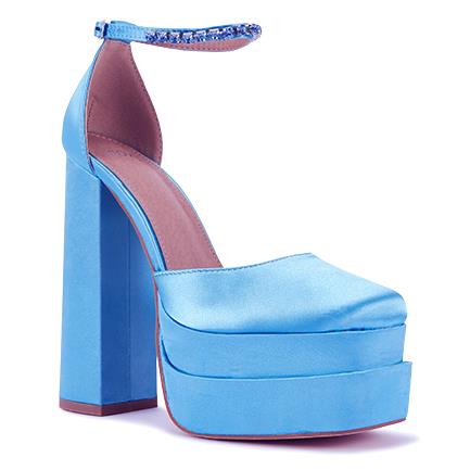 Image of Sandals. Product name - Zaguar Women's Fast Fashion BLUE Novo Sandals in Blue colour by brand - NOVO