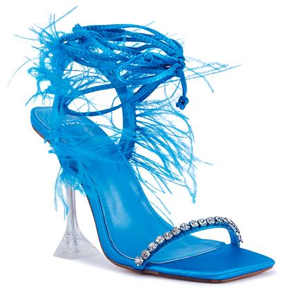 Image of Sandals. Product name - Zemu Women's Fast Fashion BLUE Novo Sandals in Blue colour by brand - NOVO