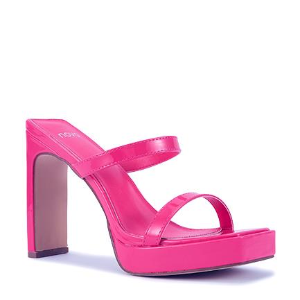 Image of Sandals. Product name - Zappy Women's Fast Fashion Magenta Novo Sandals in Magenta colour by brand - NOVO