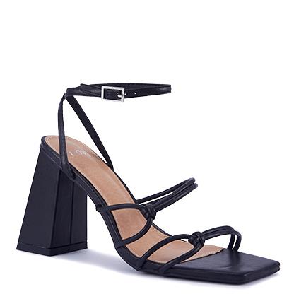 Image of Sandals. Product name - Zaidy Women's Fast Fashion BLACK Novo Sandals in Black colour by brand - NOVO
