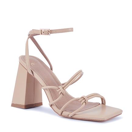 Image of Sandals. Product name - Zaidy Women's Fast Fashion Nude Novo Sandals in Nude colour by brand - NOVO